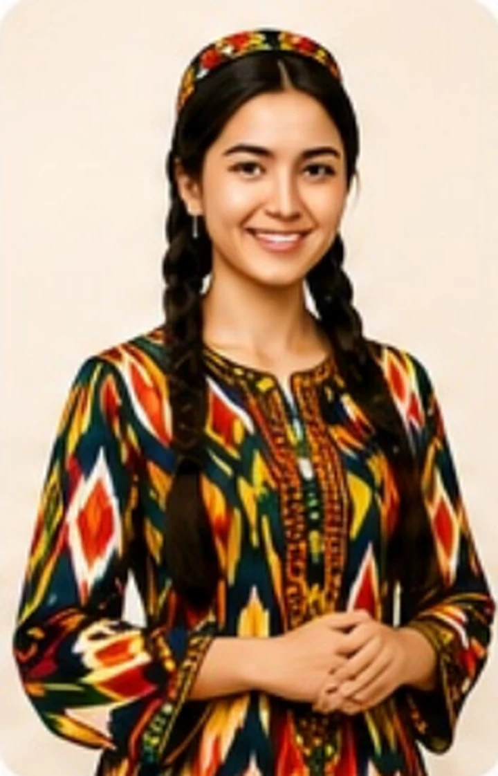 Milliy libosdagi yosh qiz